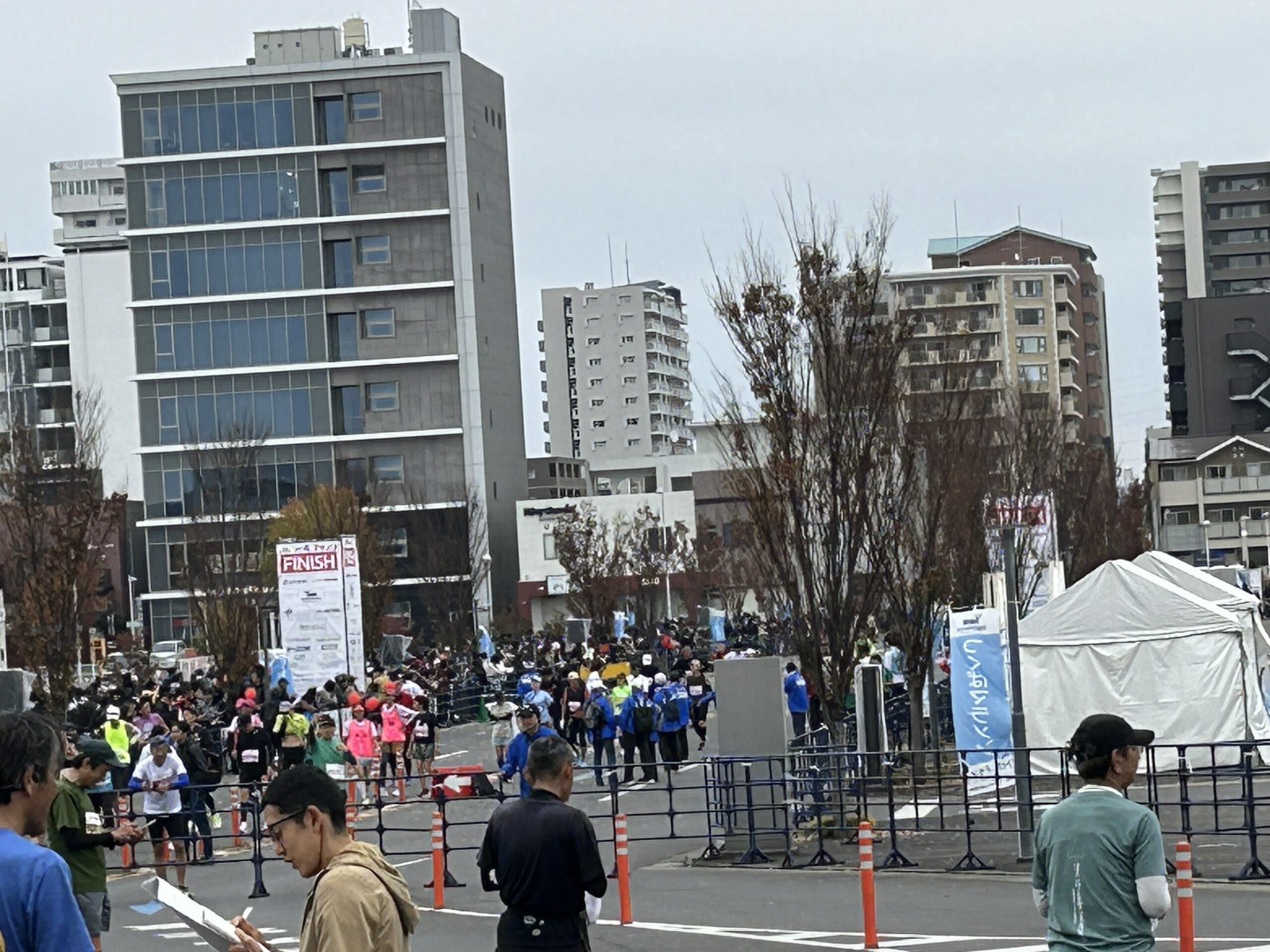 つくばマラソン フィニッシュ会場