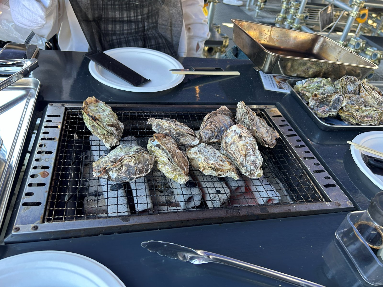 牡蠣小屋のグリル